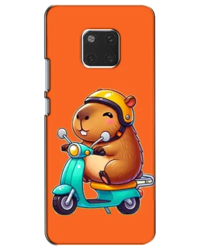 Чехол для Huawei Mate 20 (HMA-L09, HMA-L29) с картинкой «Капибара на скутере»