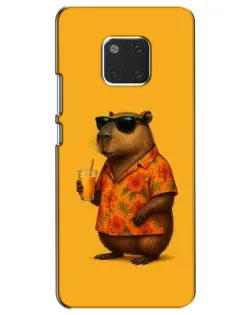 Чехол для Huawei Mate 20 (HMA-L09, HMA-L29) с картинкой «Капибара на отдыхе»