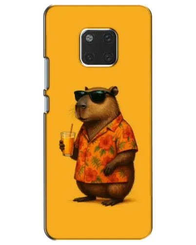 Чехол для Huawei Mate 20 (HMA-L09, HMA-L29) с картинкой «Капибара на отдыхе»