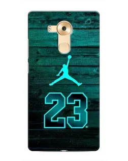 Чехол для Huawei Mate 8 (NXT) с картинкой «Jordan Cyan 23»