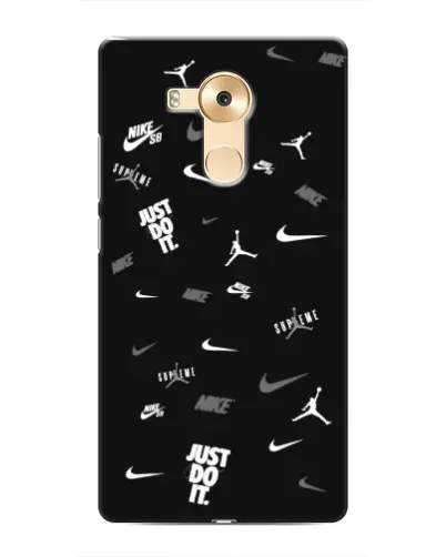 Чехол для Huawei Mate 8 (NXT) с картинкой «Nike Black Pattern»