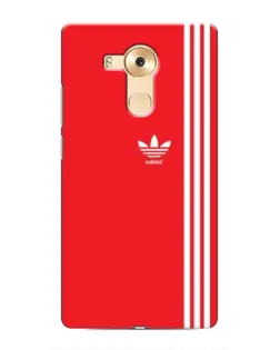 Чехол для Huawei Mate 8 (NXT) с картинкой «Красный минимализм Adidas»