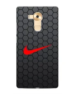 Чехол для Huawei Mate 8 (NXT) с картинкой «Nike — карбоновая сетка»