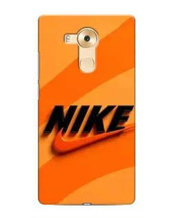 Чехол для Huawei Mate 8 (NXT) с картинкой «Оранжевый драйв Nike»