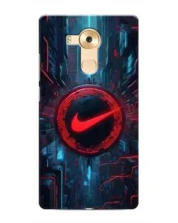 Чехол для Huawei Mate 8 (NXT) с картинкой «Техногенный стиль Nike»