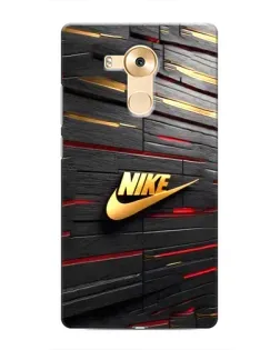 Чехол для Huawei Mate 8 (NXT) с картинкой «Золотой Nike на металле»