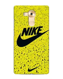 Чехол для Huawei Mate 8 (NXT) с картинкой «Желтый текстурный Nike»