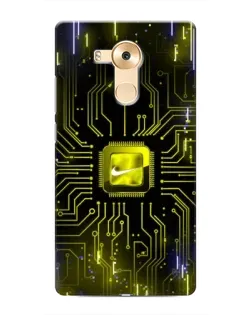 Чехол для Huawei Mate 8 (NXT) с картинкой «Nike — золотая искра»