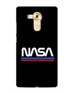 Чехол для Huawei Mate 8 (NXT) с картинкой «NASA — классика Red Blue»