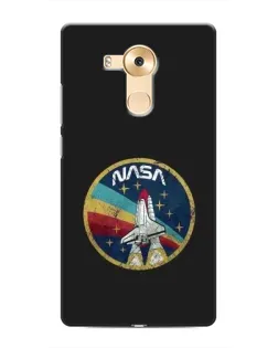 Чехол для Huawei Mate 8 (NXT) с картинкой «NASA — эмблема миссии»