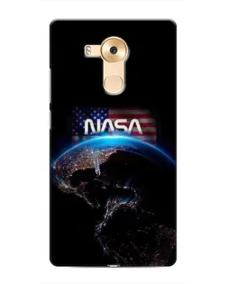 Чехол для Huawei Mate 8 (NXT) с картинкой «Земля из космоса NASA»
