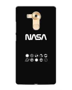 Чехол для Huawei Mate 8 (NXT) с картинкой «NASA — технический принт»