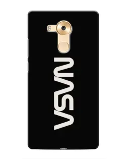 Чехол для Huawei Mate 8 (NXT) с картинкой «NASA — вертикальный логотип»