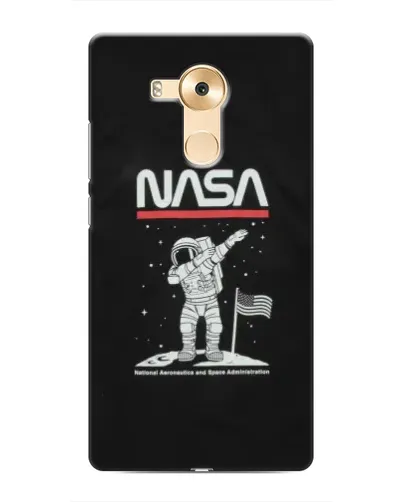 Чехол для Huawei Mate 8 (NXT) с картинкой «NASA — шагаем по Луне»