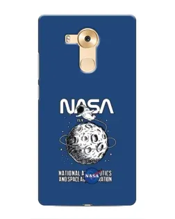 Чехол для Huawei Mate 8 (NXT) с картинкой «NASA — лунная миссия»