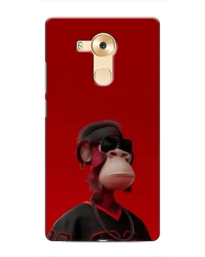 Чехол для Huawei Mate 8 (NXT) с картинкой «Bored Ape в красном»