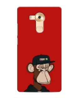 Чехол для Huawei Mate 8 (NXT) с картинкой «Bored Ape — красный фон»