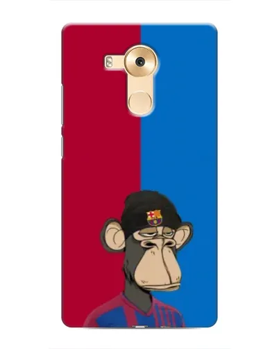 Чехол для Huawei Mate 8 (NXT) с картинкой «Bored Ape — фанат Барсы»