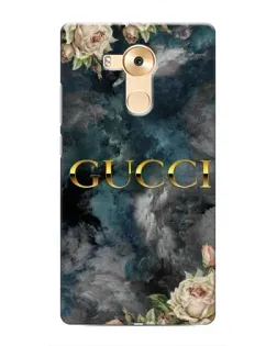 Чехол для Huawei Mate 8 (NXT) с картинкой «Абстрактные цветы Gucci»