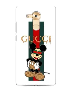 Чехол для Huawei Mate 8 (NXT) с картинкой «Микки Маус Gucci — полосы»