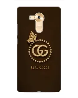 Чехол для Huawei Mate 8 (NXT) с картинкой «Gucci — золотая бабочка»