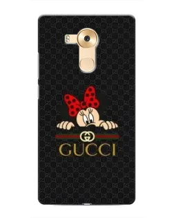 Чехол для Huawei Mate 8 (NXT) с картинкой «Минни Маус Gucci — черный»