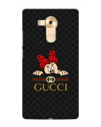 Чехол для Huawei Mate 8 (NXT) с картинкой «Минни Маус Gucci — черный»
