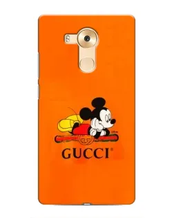 Чехол для Huawei Mate 8 (NXT) с картинкой «Микки Маус Gucci — оранж»