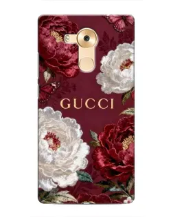 Чехол для Huawei Mate 8 (NXT) с картинкой «Gucci — бордовые розы»