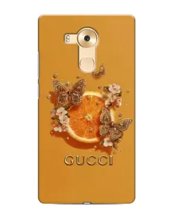 Чехол для Huawei Mate 8 (NXT) с картинкой «Gucci — золотые бабочки»