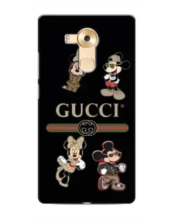 Чехол для Huawei Mate 8 (NXT) с картинкой «Gucci — герои Disney и монограмма»