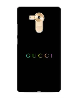 Чехол для Huawei Mate 8 (NXT) с картинкой «Gucci — неоновый минимализм»