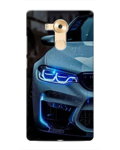 Чехол для Huawei Mate 8 (NXT) с картинкой «Взгляд BMW с синими фарами»