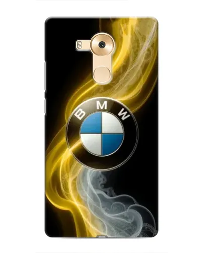Чехол для Huawei Mate 8 (NXT) с картинкой «Золотистый дым BMW»
