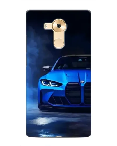 Чехол для Huawei Mate 8 (NXT) с картинкой «Голубая BMW M4»
