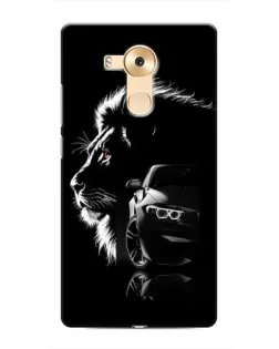 Чехол для Huawei Mate 8 (NXT) с картинкой «BMW и лев»