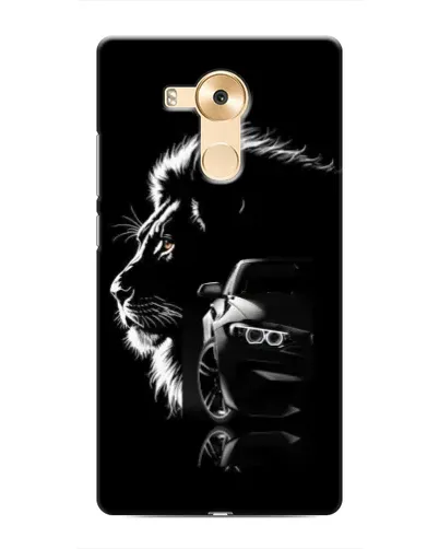 Чехол для Huawei Mate 8 (NXT) с картинкой «BMW и лев»