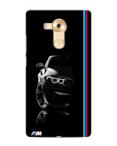 Чехол для Huawei Mate 8 (NXT) с картинкой «Силуэт BMW в темноте»