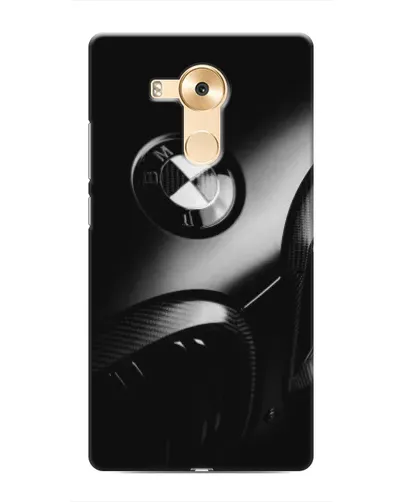 Чехол для Huawei Mate 8 (NXT) с картинкой «Эмблема BMW — макро»
