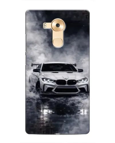 Чехол для Huawei Mate 8 (NXT) с картинкой «BMW сквозь туман»