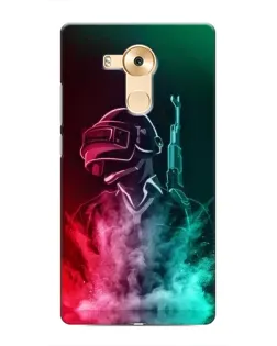 Чехол для Huawei Mate 8 (NXT) с картинкой «PUBG — огненный воин»