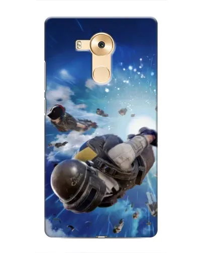 Чехол для Huawei Mate 8 (NXT) с картинкой «Десант PUBG — прыжок»