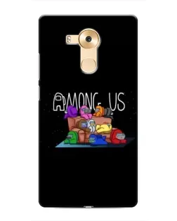 Чехол для Huawei Mate 8 (NXT) с картинкой «Логотип Among Us» Чехол для Huawei Mate 8 (NXT) с картинкой «Логотип Among Us»