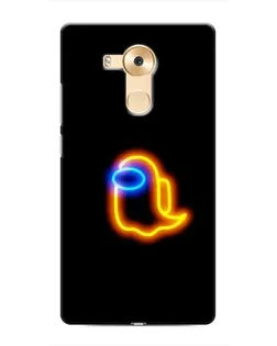 Чехол для Huawei Mate 8 (NXT) с картинкой «Among Us неоновое сияние»