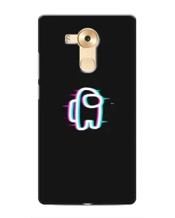 Чехол для Huawei Mate 8 (NXT) с картинкой «Among Us неон»