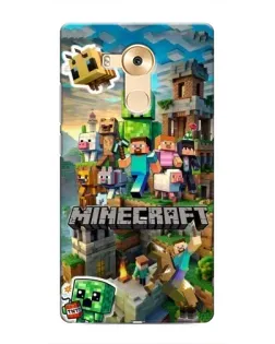 Чехол для Huawei Mate 8 (NXT) с картинкой «Замок Minecraft»