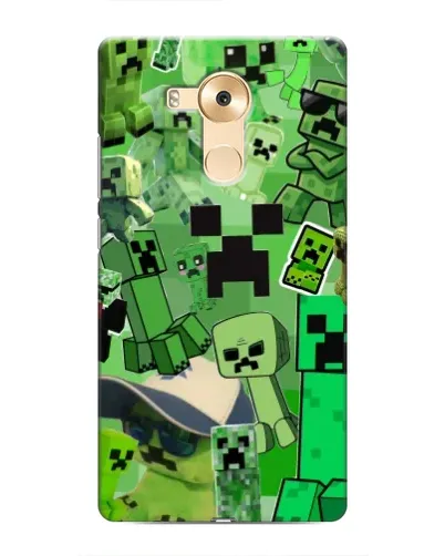Чехол для Huawei Mate 8 (NXT) с картинкой «Криперы Minecraft»