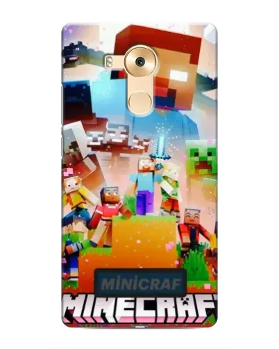 Чехол для Huawei Mate 8 (NXT) с картинкой «Minecraft герои игры»