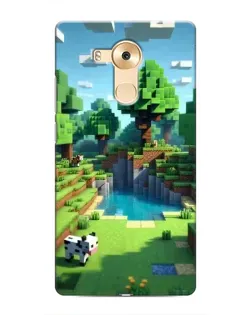 Чехол для Huawei Mate 8 (NXT) с картинкой «Minecraft летний день»