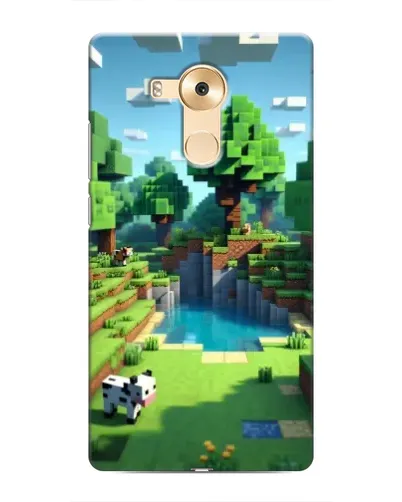 Чехол для Huawei Mate 8 (NXT) с картинкой «Minecraft летний день»